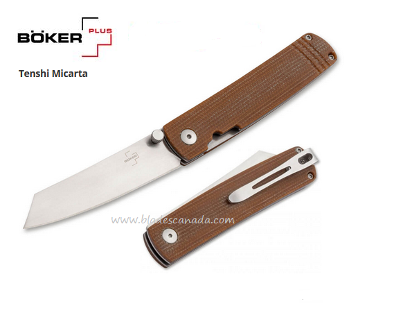 Boker Plus Tenshi Folding Knife, VG10, Micarta, 01BO327